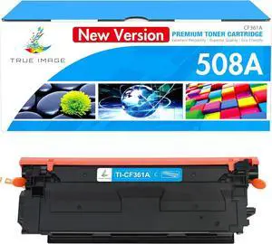 508A Toner Cartridge Cyan 1-Pack Compatible Replacement for HP 508A 508X 508 M553 CF361X CF361A Cyan New Version for Enterprise M553N M553X M553dn M577 Printer Ink