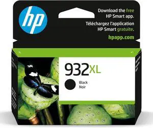 HP 932XL Black High-yield Ink Cartridge for HP Printers | Works with Printer Series: OfficeJet 6100, 6600, 6700, 7110, 7510, 7610, 7612 | CN053AN