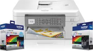 Brother MFC-J4335DW INKvestment Tank All-in-One Color Inkjet Printer Additional Ink Bundle with Duplex and Wireless Printing with Up to 2-Years of Ink Included