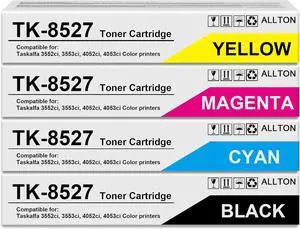 TK8527 TK-8527 Toner Cartridge Compatible Kyocera TK-8527K TK-8527C TK-8527M TK-8527Y TK-8527 Toner Replacement for Kyocera TASKalfa 3552ci 3553ci 4052ci 4053ci Printer(4-Pack)