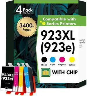 923XL 923 8130e Ink Cartridges Combo Pack: Replacement for HP 923XL 923e 923 Ink Cartridges for Printers OfficeJet Pro 8130e 8135e 8138e 8139e 9130 8122e 8120 8124e 8125e 8132e Printer 923XL 923 8130e Ink Cartridges Combo Pack: Replacement for HP 923XL 923e 923 Ink Cartridges for Printers OfficeJet Pro 8130e 8135e 8138e 8139e 9130 8122e 8120 8124e 8125e 8132e Printer