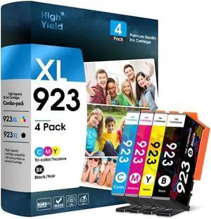 923XL 923 Ink Cartridge Combo Pack for OfficeJet Pro 8120/8135 Series Replacement for hp Ink 923e 923 923XL for 923 OfficeJet Pro 8130 8120 8122 8124 8125 8132 8134 8135 8138 8139 Printer