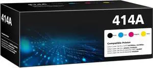 414A Toner Cartridges 4 Pack Color Laser Jet Pro MFP M479fdw M454dw Replacement for HP 414A Toner 414X for HP414X HP414A Works for Color Pro MFP M479fdw M454dw M479fdn M454dn Enterprise M480f M455dn