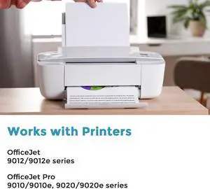 962XL Black Color Ink Cartridges Combo Pack for HP 962 XL Compatible for HP962 Printer for OfficeJet Pro 9010 9015e 9025e 9010e 9012 9015 9018 9020 9022 9022e 9028e Black Cyan Magenta Yellow