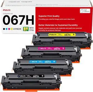 067H Toner Replacement for Canon 067 Toner Cartridge Set - 067 Toner High Yield Compatible for Canon MF654Cdw Toner Cartridges MF656Cdw LBP632Cdw MF653Cdw Printer Ink , 067H Toner Cartridge Set 4 Pack