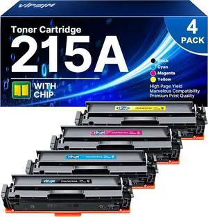 215A Toner Replacement for HP 215A Toner Cartridges 4 Pack Works with Color Pro MFP M183fw M182nw M183fdw M155dw M155nw Printer Ink | Hp215a Toner Black/Cyan/Magenta/Yellow with Chip