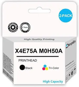 Smart Tank Plus 651 Printhead X4E75A M0H50A Print Head Use for Smart Tank 500 510 530 610 Series Smart Tank Plus 550 570 650 Series (1 Black 1 Tri-Color)