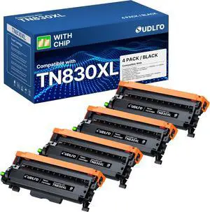 TN830XL - Replacement Compatible for Brother TN830XL Toner TN-830XL TN830 TN-830 Toner to use with HL-L2460DW DCP-L2640DW HL-L2405W HL-L2400D HL-L2480DW MFC-L2820DW MFC-L2820DWXL Printer (4 Black)