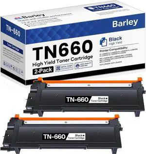 TN660 TN-660 High Yield Black Toner Cartridge Compatible TN660 TN-660 Toner Cartridge Replacement for Brother TN660 TN-660 HL-L2305W HL-L2380DW DCP-L2540DW, (TN660 2PK)