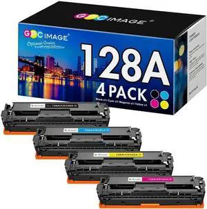 128A Toner Cartridges 4 Pack Compatible for HP 128A Toner Cartridges CE320A CE321A CE322A CE323A for HP Laserjet Pro CM1415fn CM1415fnw CP1525n CP1525nw Printer (4 Pack, Black Cyan Yellow Magenta)