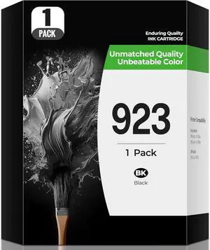 923 Ink Cartridges Black OfficeJet Pro 8135e 8139e Compatible for HP 923 Ink Cartridges Compatible for OfficeJet Pro 8135e OfficeJet Pro 8139e Office Jet Pro 8135 e 8139 e Printer (1-Pack, Black)