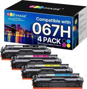 GPC Image 067H 067 Toner Cartridge Replacement for Canon 067H 067 Toner Cartridge Set Cartridge 067 High Yield work for Color ImageClass MF656Cdw LBP632Cdw MF654Cdw MF653Cdw LBP633Cdw Printer (4 Pack)