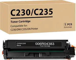 C230/C235 Black Toner Cartridge Replacement for Xerox C230 C235 C225 Printer Ink for 006R04383 006R04391 Black High Capacity Toner Cartridge (1-Pack)