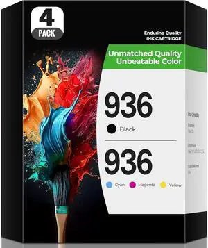 936 Ink Cartridges OfficeJet Pro 9125e 9135e 9730e 9125 9135 9730 e Ink Compatible with Hp 936 XL 936e Ink OfficeJet Pro 9135e 9125e 9110b Wide Format 9730e 9122e 9128e 9130b 9122 e 9110 b Printers