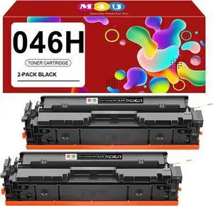 046H Black Toner Cartridge Compatible with Canon 046H 046 Toner Cartridge Set, Works with Color ImageCLASS MF733Cdw MF731Cdw MF735Cdw LBP654Cdw Laser Printers (2 Pack, Black)