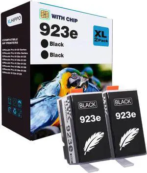 923e 923XL Black Replacement for HP 923 Black Ink Cartridgs for HP Printers OfficeJet Pro 8130e 8135e 8025e 8138e 8139e 8130 Series Office Jet 8122e 8120 Series Printer (2 Pack 923 XL K) 923e 923XL Black Replacement for HP 923 Black Ink Cartridgs for HP Printers OfficeJet Pro 8130e 8135e 8025e 8138e 8139e 8130 Series Office Jet 8122e 8120 Series Printer (2 Pack 923 XL K)