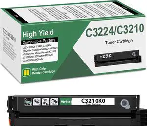 MC3426 C3210 C3224 Black Toner Cartridge (with New Chip) Replacement for Lexmark C3426 C3224 C3210 C3210K0 for C3224 C3326 C3426 MC3224 MC3326 MC3426 C3224dw Printer, 1 Pack MC3426 Toner