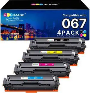 GPC Image 067 Toner Cartridge Set Replacement for Canon 067 067H Toner Cartridge Set Cartridge 067 use for Canon Color ImageClass MF656Cdw LBP632Cdw MF654Cdw MF653Cdw LBP633Cdw MF650C Printer (4 Pack)
