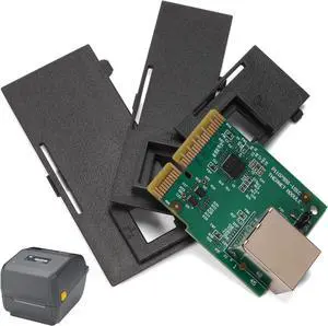 P1112640-015 Built-in Wired Network Card PCBA Board Upgrade Ethernet Module Kit Compatible with Zebra ZD421C ZD421D ZD421T Desktop Thermal Label Barcode Printer 203dpi 300dpi