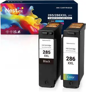 285 XL 286 XL Remanufactured Ink Cartridges, Compatible for Canon PG-285 CL-286 285XL 286XL Printer Ink, Compatible for Pixma TR7820, TS7720, TS7722 Inkjet Printer, Print, Scan, Copy(2pack)