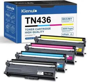 TN-436 Super High Yield Toner Cartridge Set (4-Pack: TN436BK TN436C TN436M TN436Y), Replacement for Brother TN436 Toner, Compatible with HL-L8360CDW HL-L8260CDW MFC-L8900CDW MFC-L8690CDW Printers