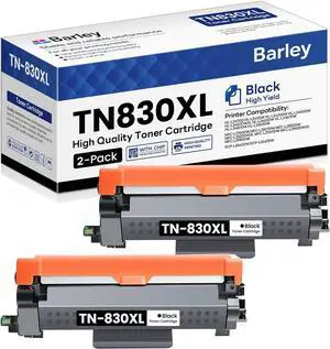 TN830XL 2PK Black High Yield Printer Toner Cartridge Compatible TN830XL TN 830XL Toner Cartridge Replacement for Brother TN830XL TN-830XL TN830 TN 830 Toner Cartridges HL-L2460DW DCP-L2640DW (2 Pack).