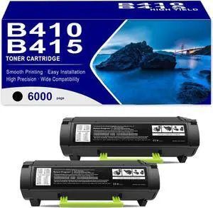 B410 B415 Compatible High Yield Toner Cartridges Replacement for Xerox B410 B415 006R04727 Toner Cartridges No Chip Work for B410 VersaLink B415 Printer 2sets