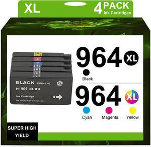964XL 964 Ink Cartridge Replacement 964XL 964 for HP OfficeJet Pro 9020 9028 9010 9012 9016 9018 9019 9020 9026 9028 Compatible Ink Cartridges Printer, 964One Set