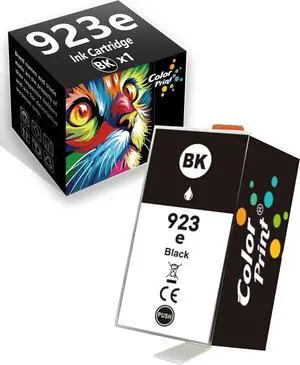 Compatible 923e Black Ink Cartridge Replacement for Hp 923e Ink 923XL for Office Jet Pro 8120 8120e 8122e 8123 8130 8130e 8135e 8138e 8139e Laser Printer (1-Pack, 923e XL Black,4K0T7LN)