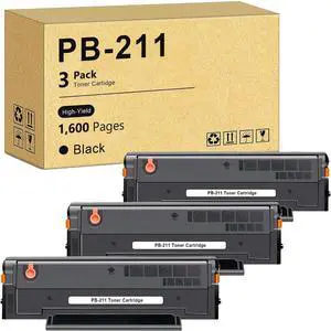 PB-211 Toner Cartridge 1600 Pages Replacement for Pantum PB211 PB-211E PB211EV Toner Cartridge for Pantum P2502W P2500W P2200 M6552NW M6550NW M6600NW M6602NW Series, Black 3-Pack