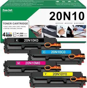 20N10K0 20N10C0 20N10M0 20N10Y0 Toner Cartridges Set CMYK Replacement for Lexmark CS331 CS431 CX331 CX431 CS331dw CS431dw CX331adwe CX431adw Printer Ink 20N10 4-Color Combo Pack