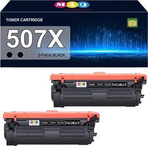 507X 507A High Yield Toner Cartridges CE400X CE400A(Black) Remanufactured Compatible with 507X 507A for Enterprise M551n M551dn M551xh M570dw M570dn M575c M575dn M575f(2 Pack, Black)