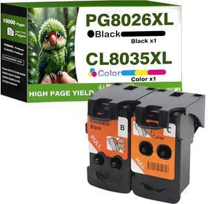 BH-20 CH-20 Printhead Combo Pack Use for PIXMA G7020 G3270 G6020 G5020 G4270 G3260 G3262 G2260 G2270 G1230 G1220 MegaTank Printer Refillable Ink Cartridges BH20 CH20 PG 8026XL 8035XL