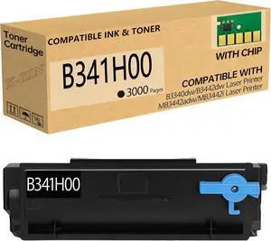 K-ZIN B341H00 Black Toner Cartridge 3000 Pages Compatible with Lexmark B341000 B341H00 B341X00 Toner Cartridge for Lexmark B3340/B3442/MB3442 Series Printers - Smart Chip Included