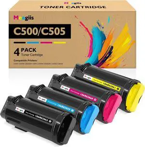 Versalink C500 C505 Toner Cartridge 4-Pack 106R03862 106R03859 106R03860 106R03861 Replacement for Xerox Versalink C500 C505 C500N C505N C500DN C505DN C505S Printer Ink