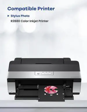 Remanufactured 96 Ink Cartridges R2880 Ink Cartridges 9-Color Set T0961 T0962 T0963 T0964 T0965 T0966 T0967 T0968 T0969 Ink Replacement for T096 Ink Cartridge for Stylus Photo R2880 Printer Ink