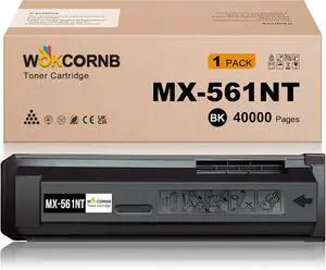 MX-561NT Black Toner Cartridge Compatible for Sharp MX-561NT MX-M2630 M3050 M3070 M3550 M3570 M4050 M4070 M5050 M5070 M6050 M6070 Printer(Black, 1 Cartridge)