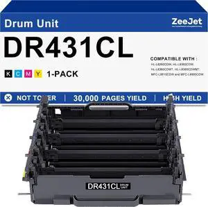 DR431CL DR-431CL Drum Unit Replacement for Brother MFC-L8900CDW MFC-L8905CDW MFC-L8895CDW MFC-L8610CDW HL-L8260CDW HL-L8360CDW HL-L8360CDWT Printer