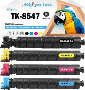 High Yield TK-8547 TK8547 Toner Cartridges Replacement for Kycoera TK8547 TK-8547K TK-8547C TK-8547M TK-8547Y use for TASKalfa 4054ci 5054ci Printer (4 Pack Black Cyan Yellow Magenta,)
