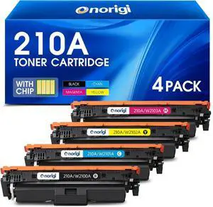210A 210X Toner Cartridges 4 Pack High Yield 210A 210X Toner Cartridges Replacement for Color Laserjet Pro MFP 4301fdw 4301fdn 4301dw 4201dw 4201dn Printer (4 Pack, with Chip)