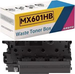 MX601HB MX-601HB Waste Toner Container Box Compatible for Sharp MX-2651 MX-3560N MX-2630 MX-3050 MX-3060N MX-3070 MX-3550 MX-3560 MX-3570 Printers, High Yield 50,000 Pages 1Pack