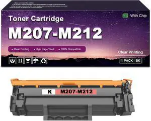 M207-M212 Black Toner Cartridge Replacement (with Chip) for HP Laserjet M207-M212 Toner Cartridge Work for Laserjet M207-M212 Printers