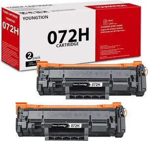072H Black Toner Cartridge High Yield (2-Pack) Compatible 072H Toner Replacement for Canon 072H Toner Cartridge for imageCLASS MF284dw MF287dw MF280 Series and LBP172dw Printers