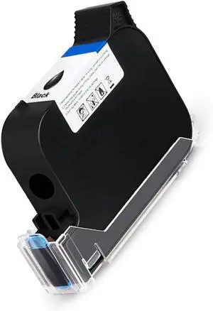 Black Ink Cartridge, Original 42ml Fast Dry Ink for BT-HH6105B2 Handheld Printer/B10 Mini Handheld Inkjet Printer/BT-HH6205B Batch Code Printer, Replacement Ink Cartridge for Date Printer