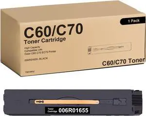 C60 C70 006R0655 Black Toner Cartridge High Yield Replacement for Xerox C60 C70 006R0655 Toner Cartridge for Color C60 C70 Printer (1-Pack, Black) C60 C70 006R0655 Black Toner Cartridge High Yield Replacement for Xerox C60 C70 006R0655 Toner Cartridge for Color C60 C70 Printer (1-Pack, Black)