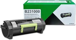 B231000 Black Toner Cartridge High Yield Replacement for Lexmark B231000 Toner for Lexmark B2338 B2442 B2546 B2650 MB2338 MB2442 MB2546 MB2650 Series Printer
