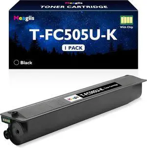 TFC505UK T-FC505U-K Black Toner Cartridge,1-Pack, Replacement for Toshiba TFC505U T-FC505U Toner Cartridge Black Works with Toshiba E-Studio 2505AC 3005AC 3505AC 4505AC 5005AC Printer
