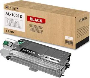 1 Pack AL-100TD Black Toner Cartridge AL-100TD High Yield 7,000 pages compatible Sharp AL-1000 1010 1020 1041 1200 1215 1220 1250 1251 1340 1351 1451, 1520 1521 1530CS 1540CS 1551 1551CS 1631 Printer