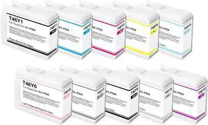 YOUEXPERT T46Y Ink Cartridge Set T46Y1 T46Y2 T46Y3 T46Y4 T46Y5 T46Y6 T46Y7 T46Y8 T46Y9 T46YD Compatible with SureColor P900 Printers (9 Pack)