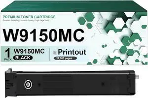 Compatible for HP W9150MC W9151MC W9153MC W9152MC Toner Cartridges Fit for HP Color Laserjet Managed MFP E78625dn E78630dn E78635dn Printers (1 Black)